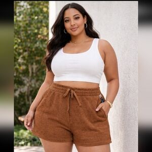 Universal Thread Brown Knit Women Shorts, NWT